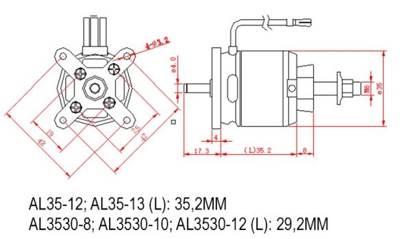 D-Power AL 35-15 Brushless Motor